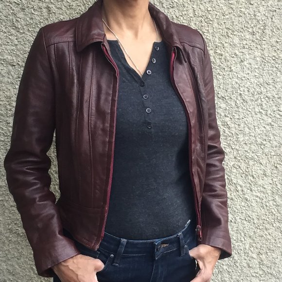 Vintage Bomber Leather Jacket Women's XS - Picture 2 of 16
